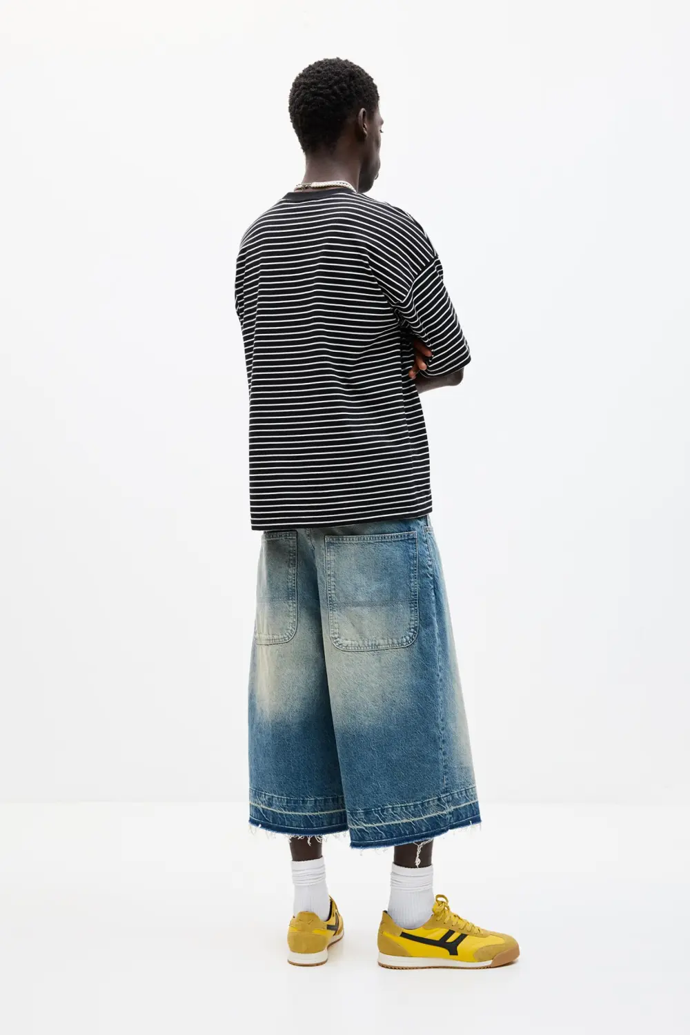 Striped boxy-fit T-shirt