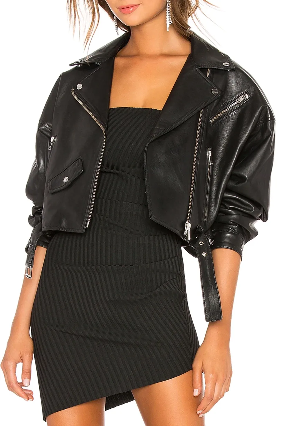 Faux Leather Biker Jacket