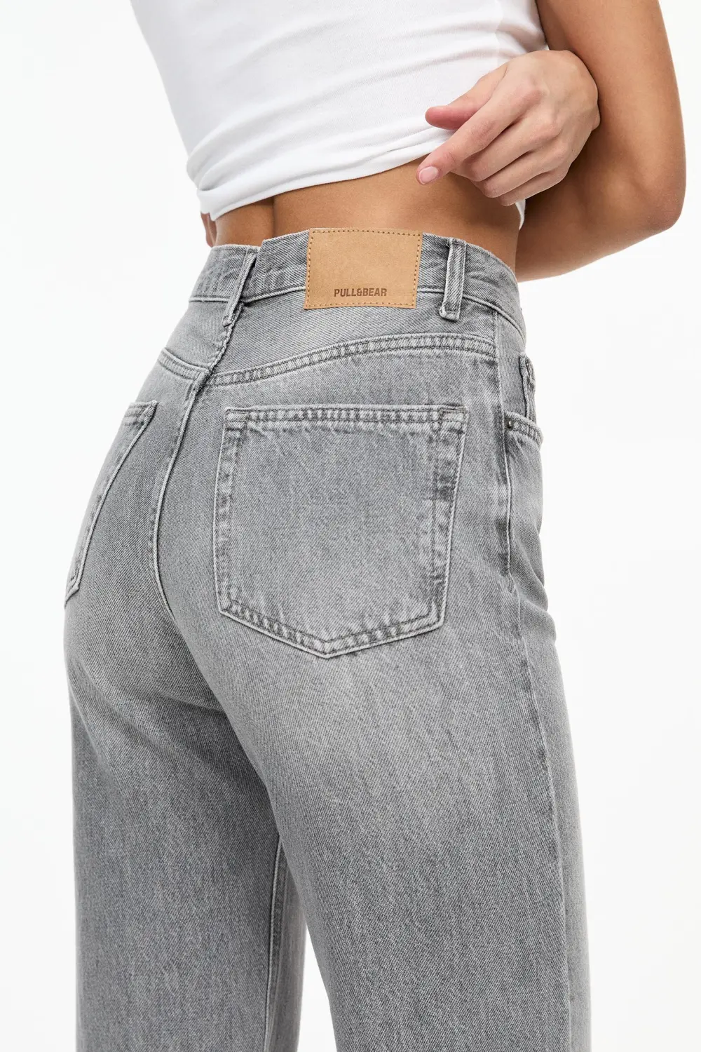 Jeans rectos tiro alto
