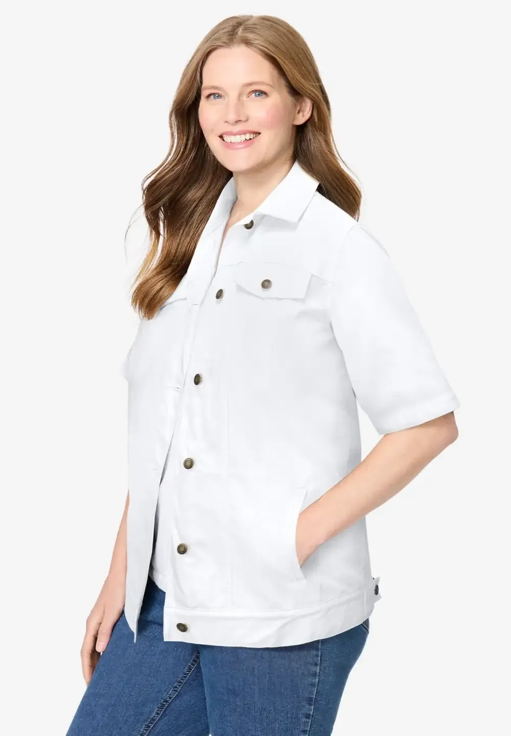 Short-Sleeve Denim Jacket
