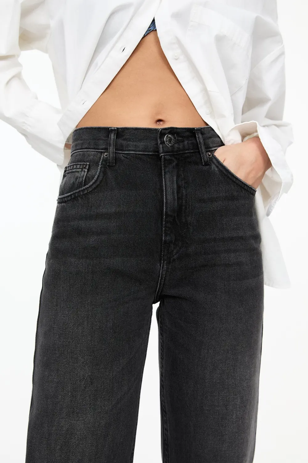 Jeans rectos tiro alto