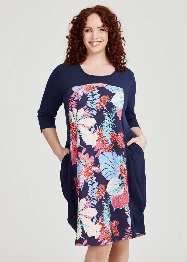 Spliced Floral Luna Dress