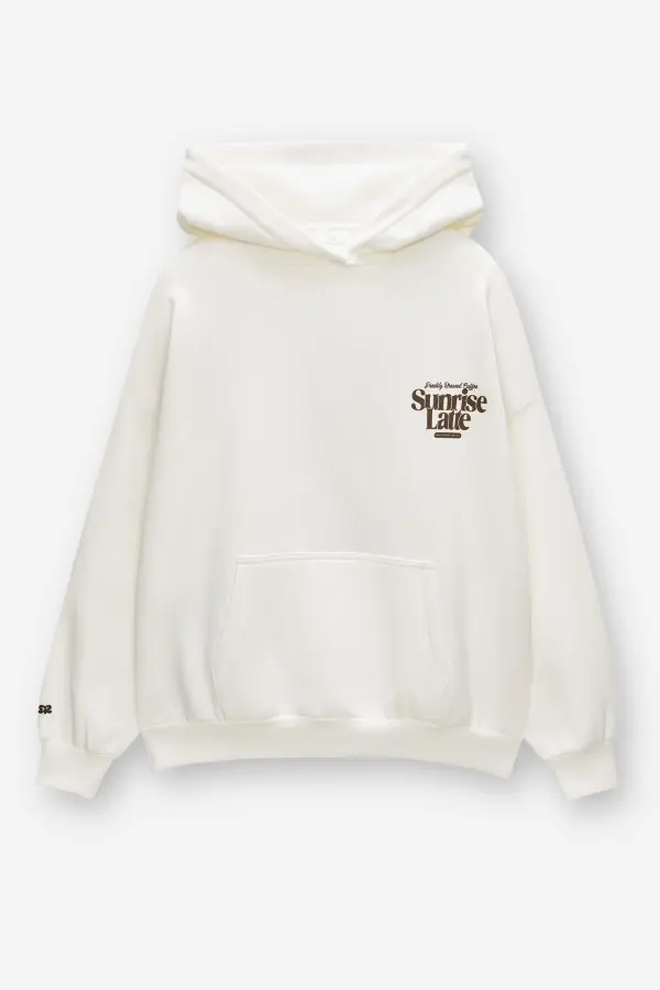 Sudadera gráfico café