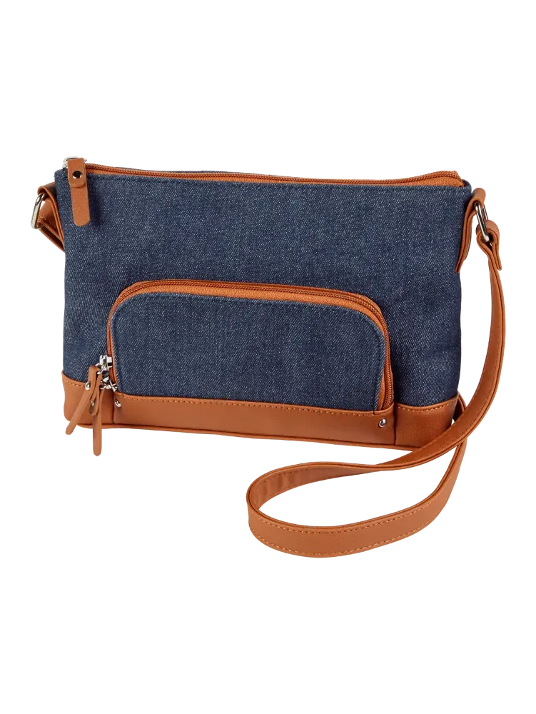 Country Denim Pocket Crossbody Bag