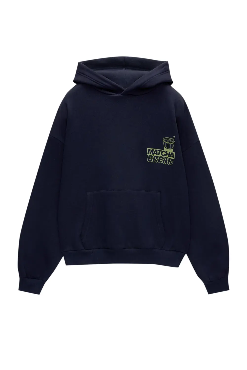 Sudadera capucha Té matcha