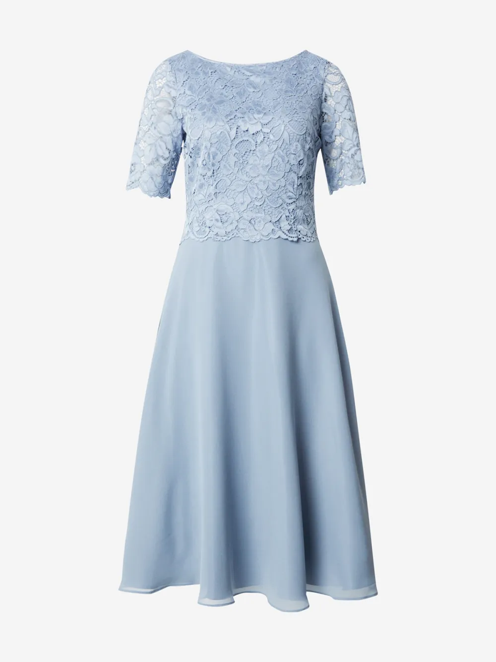 Lace Crew Neck Casual Style Dress