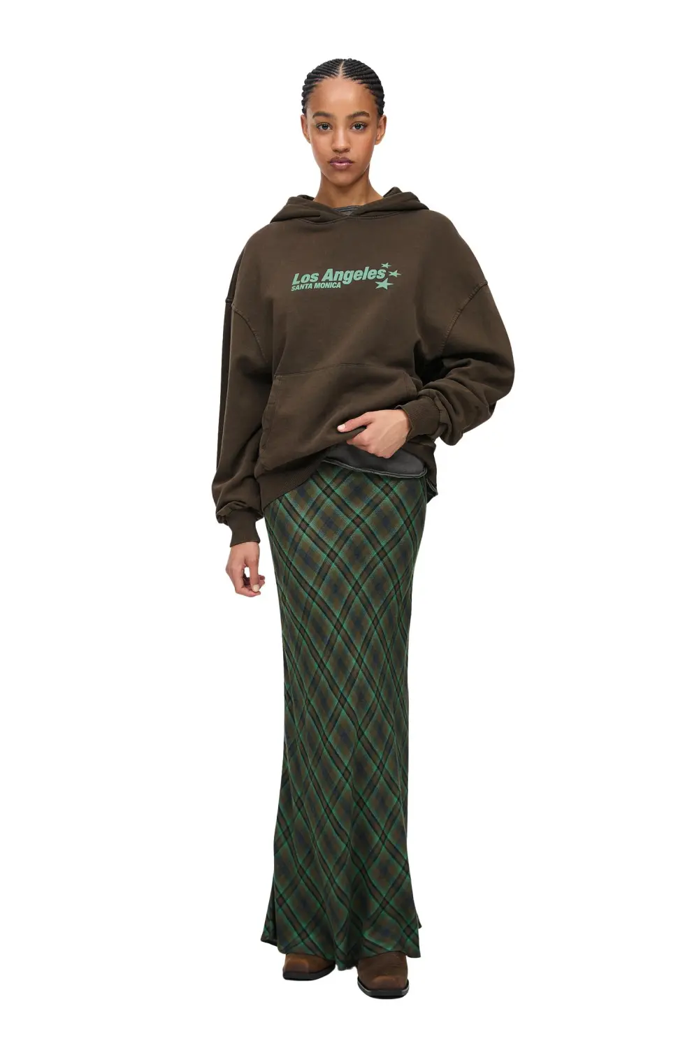 Sudadera capucha boxy estrellas
