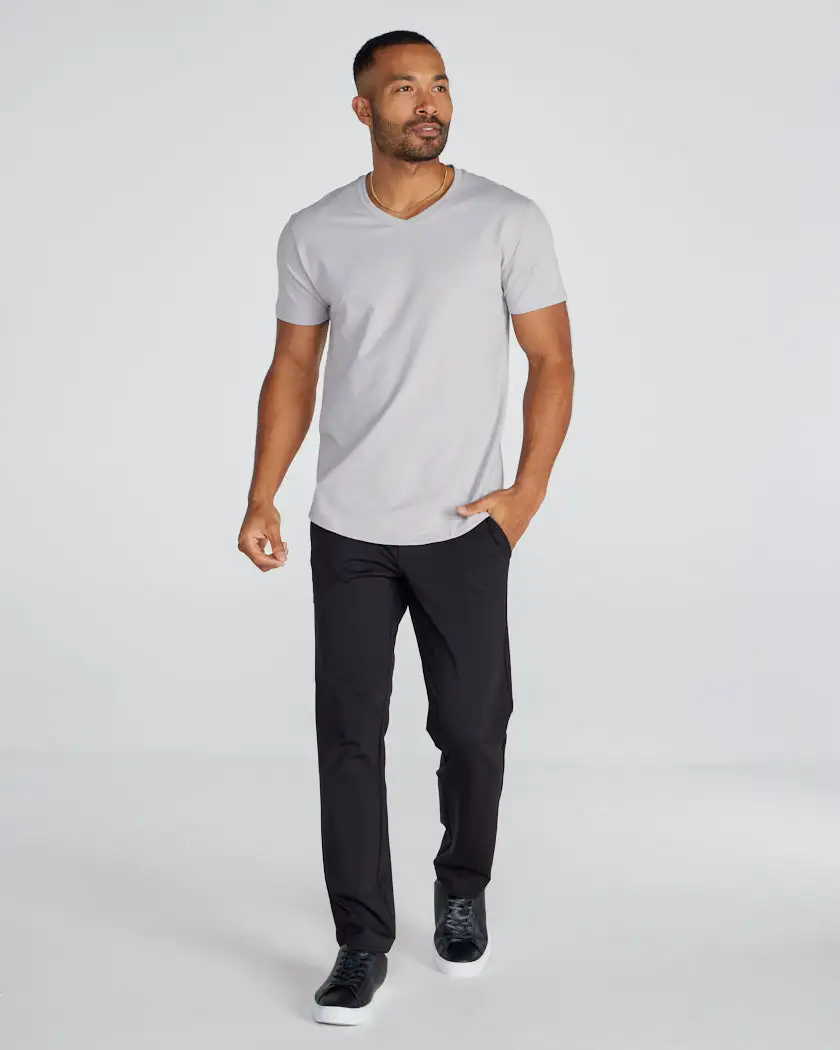 Drop-Cut V-Neck: Lux