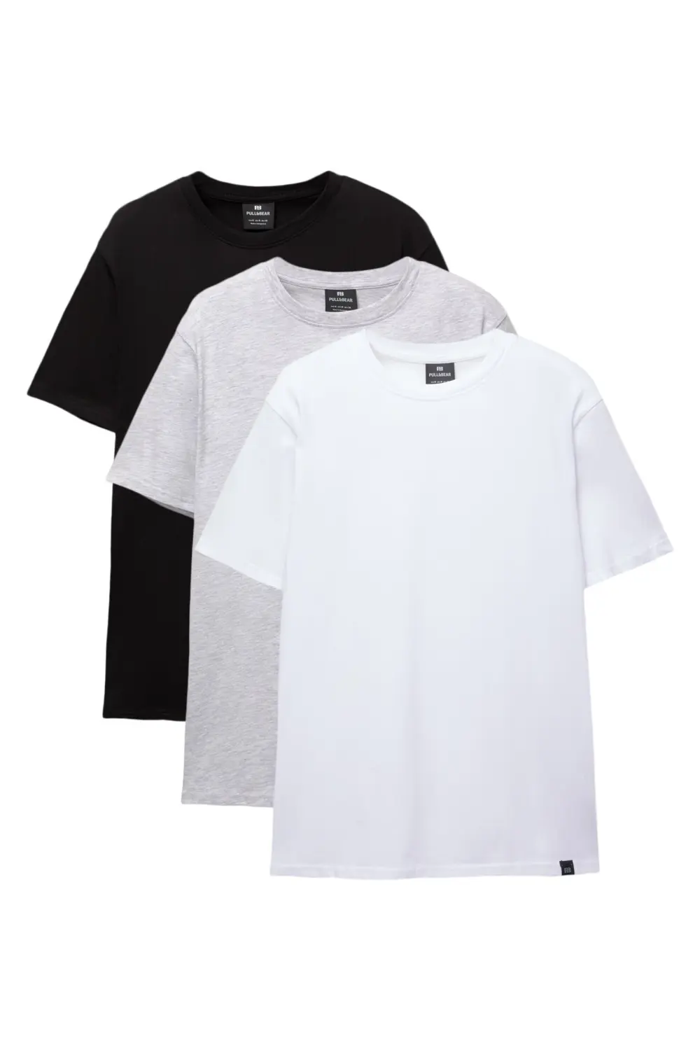 Pack of 3 basic regular fit T-shirts