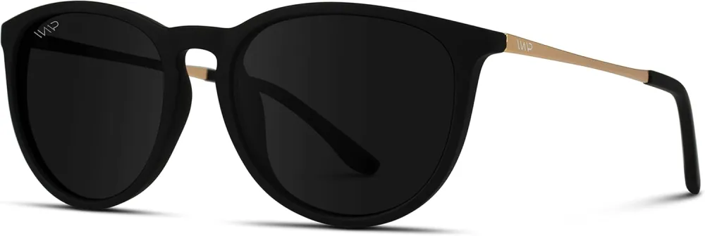 WearMe Pro Women's Round Sunglasses with Polarized UV Protection, Trendy Retro Designer Style