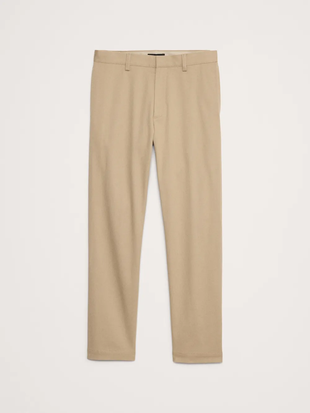 Skin-Friendly Khaki Beige Cotton Stretch Men's Trousers