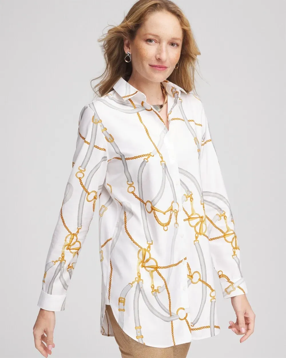 No IronTM Status Print Tunic