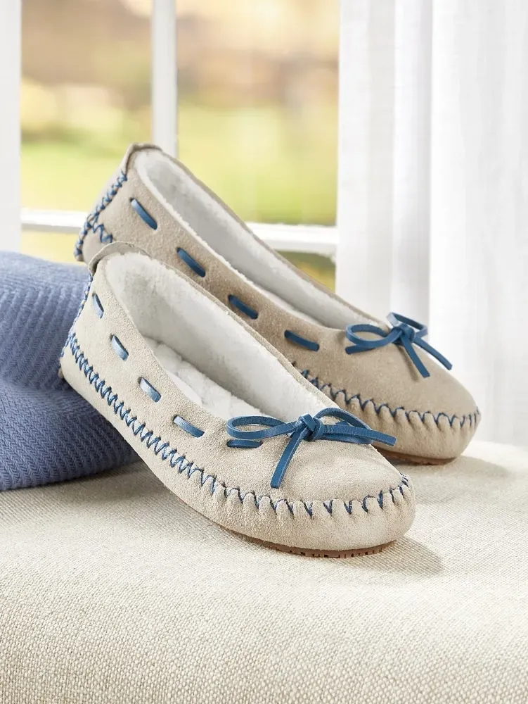 Women's Suede Moccasin Slipper