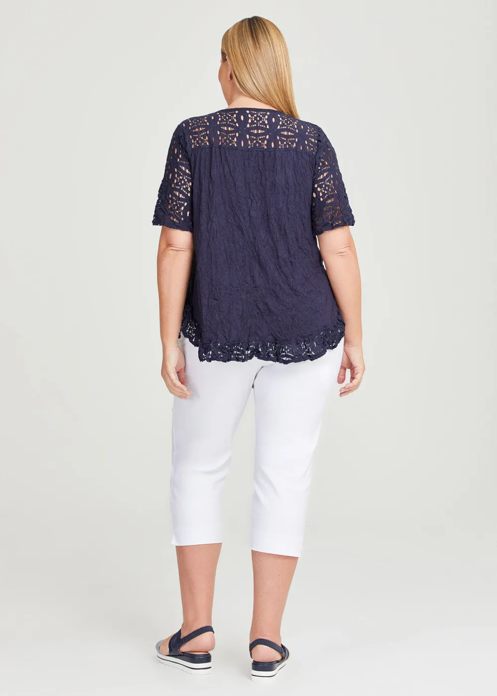 Lace & Bamboo Crush Top