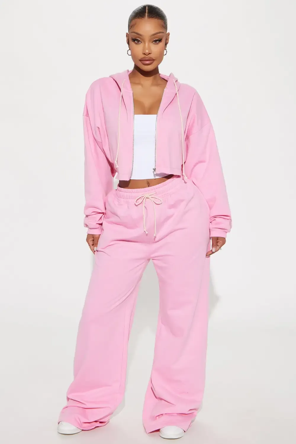 On The Way Sweatpant Set - Pink