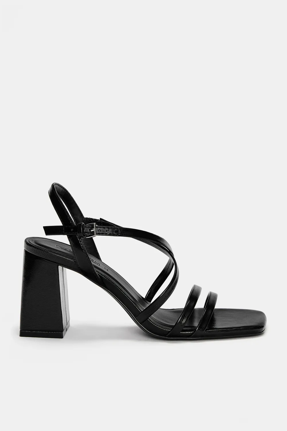 Sandalias tacón tira cruzada