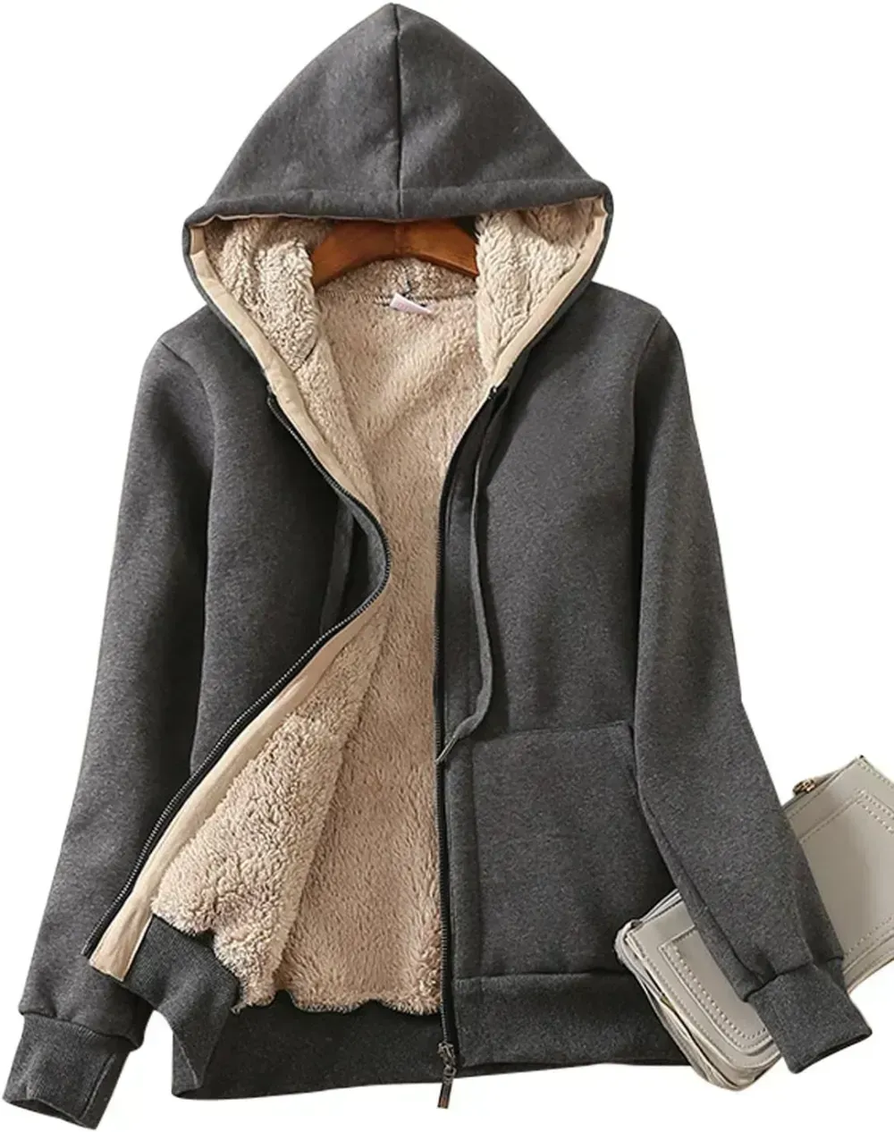 Women's Winter Hoodies Pullover Sherpa Fleece Warm Heavyweight Sweatshirt