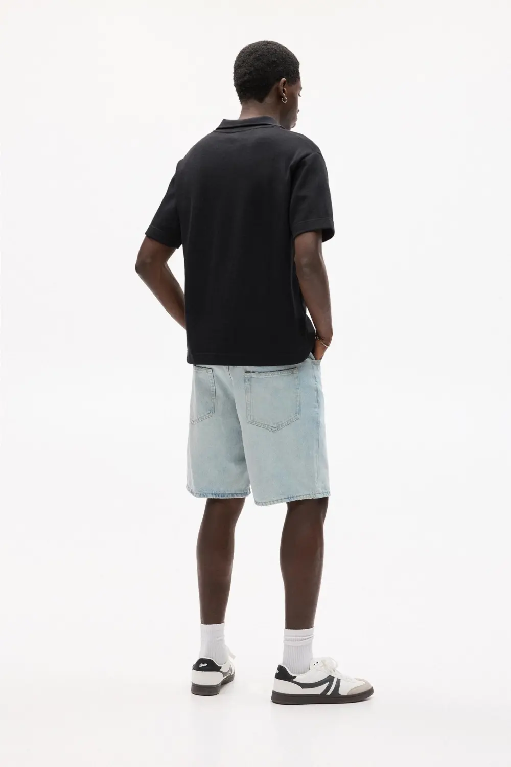 Standard denim Bermuda shorts