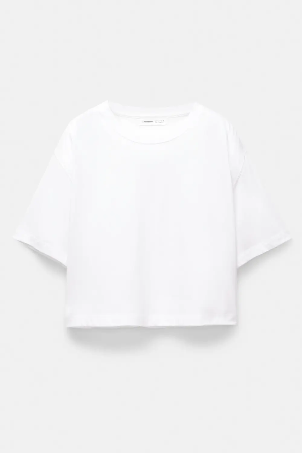 Camiseta cropped manga corta