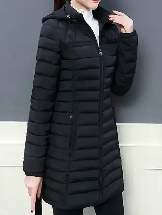 Women's down jacket simple casual with pockets