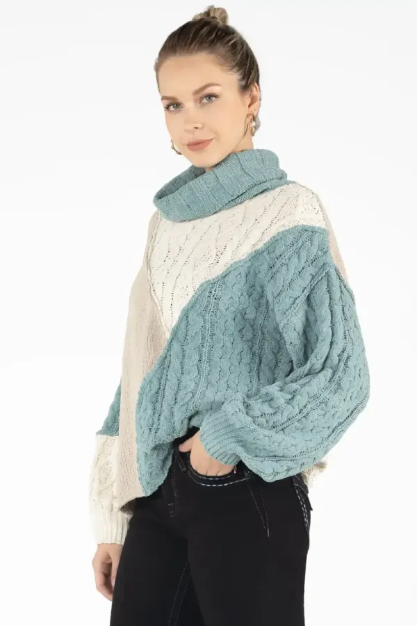 Mixed Colorblock  Sweater
