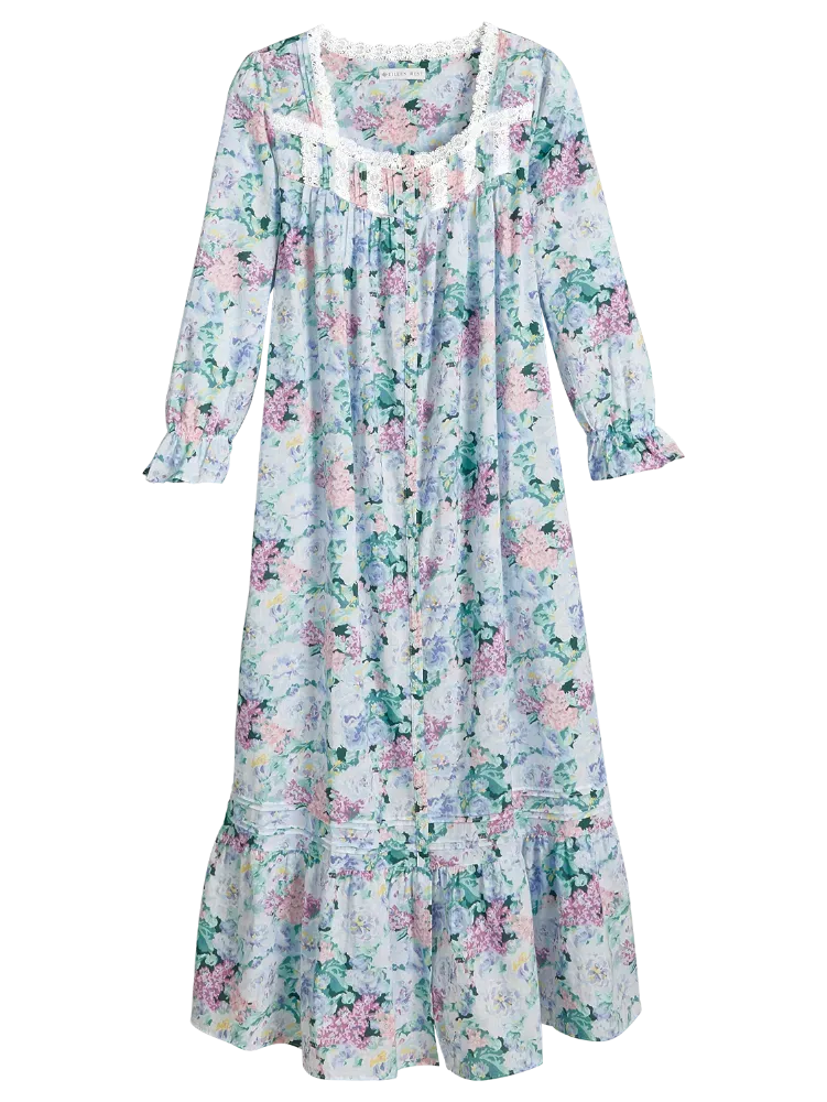 Eileen West Vintage Floral Cotton Lawn Robe