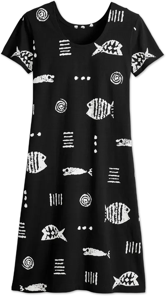 M.MAC Rock Fish Mid-Length Dress