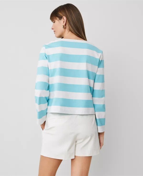 Striped Crew Neck Top