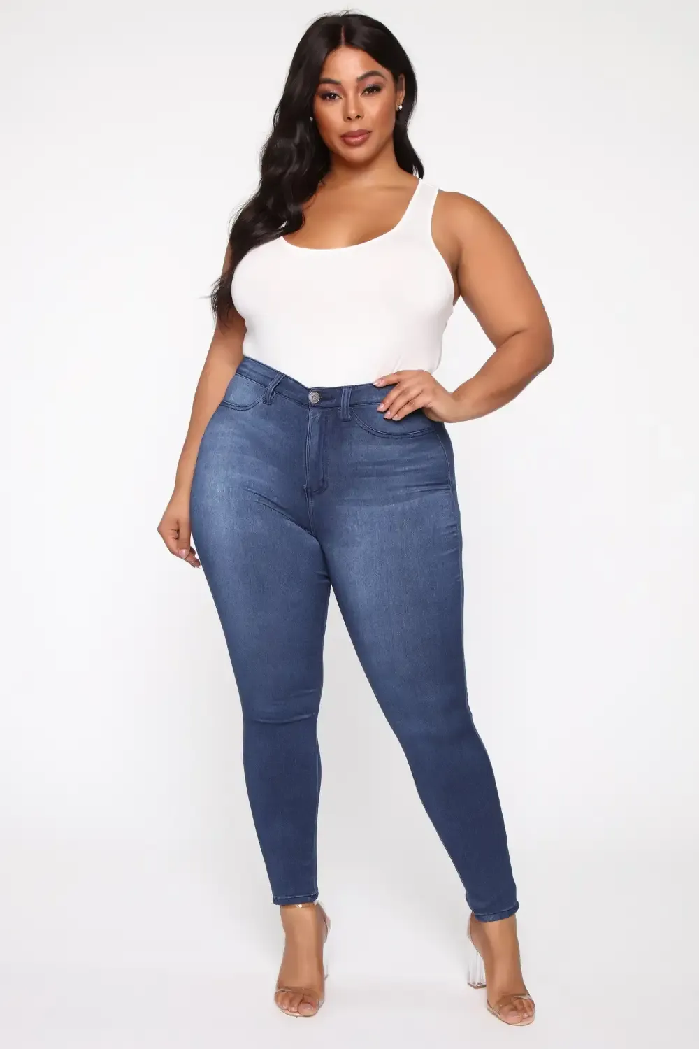 Eva Super Soft Curvy Skinny Jean - Medium Wash