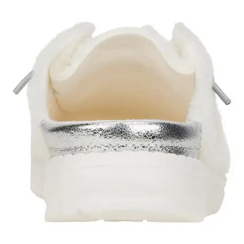 Wendy Slip Fuzzy Bridal - White/Silver