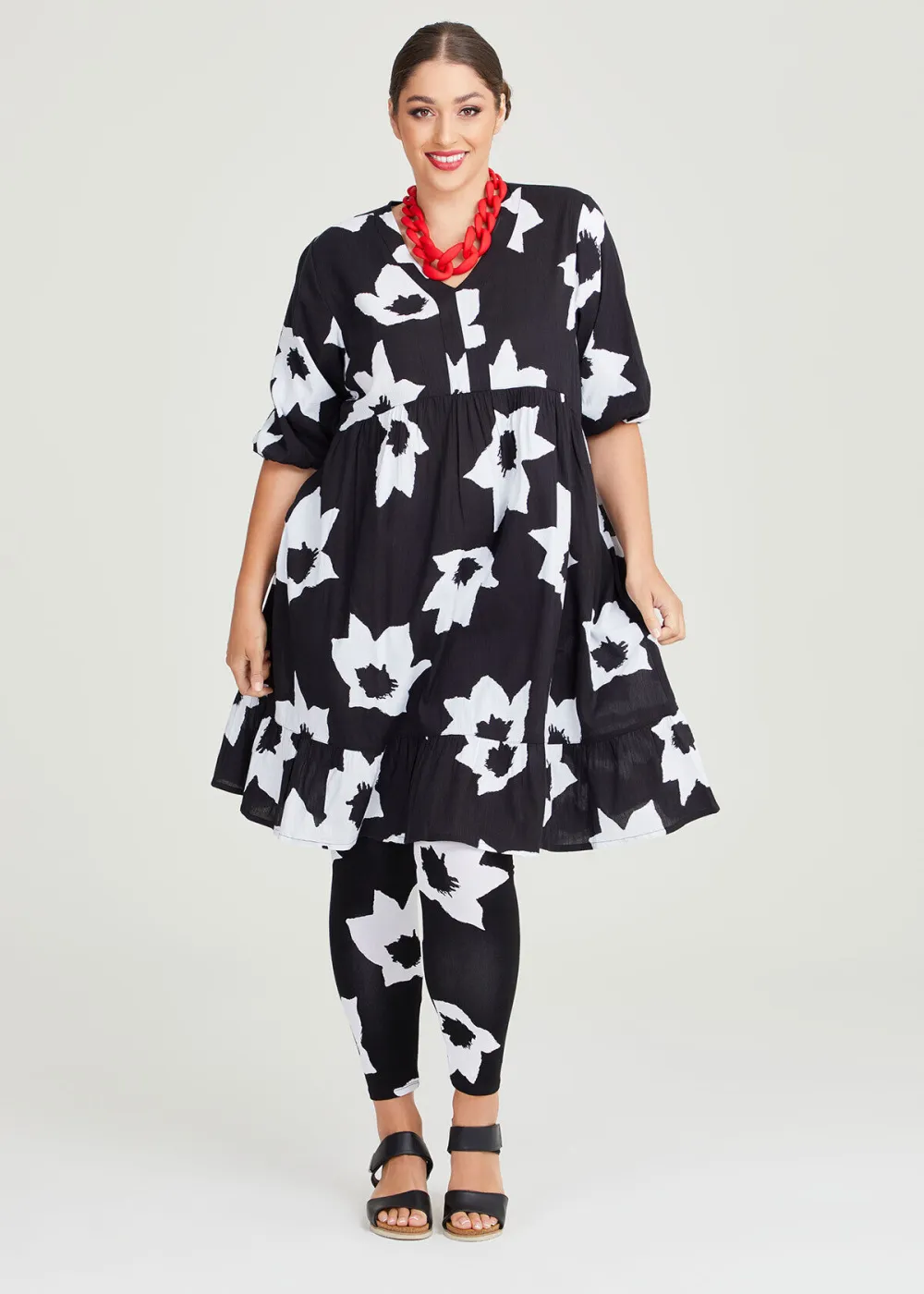 Natural Azalea Tier Dress
