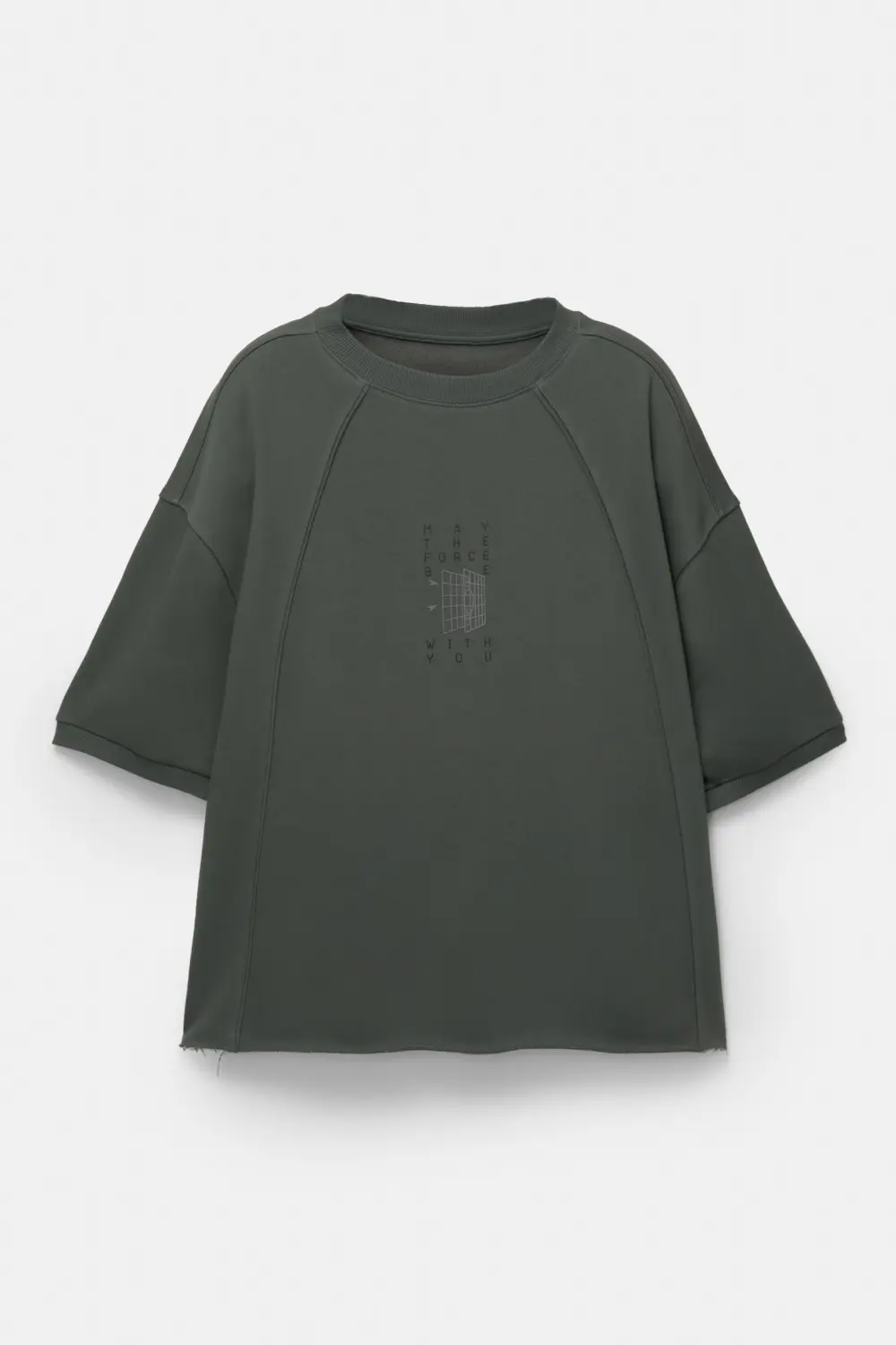 Gray Star Wars short sleeve sweatshirt