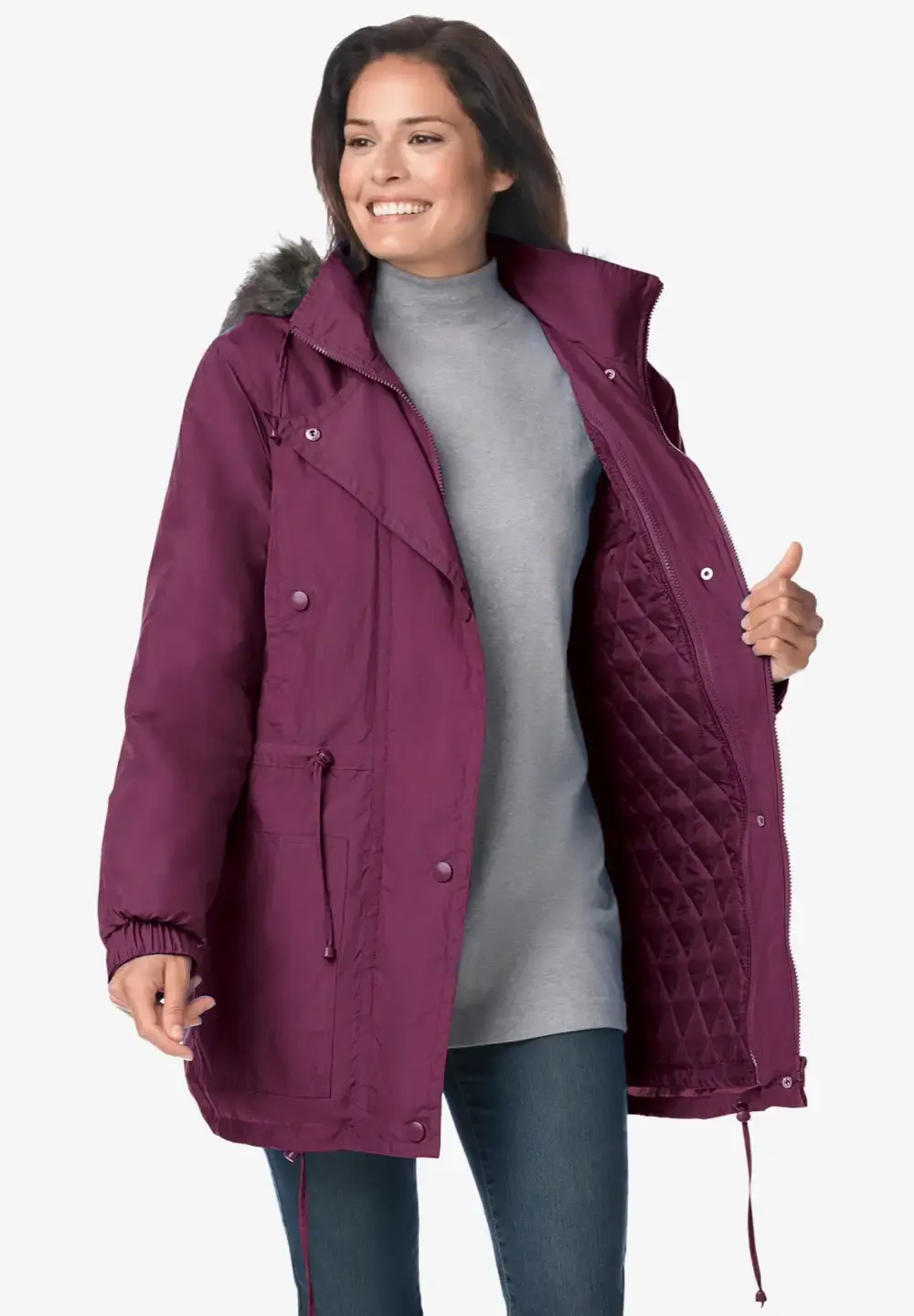 Quilt-Lined Taslon® Anorak