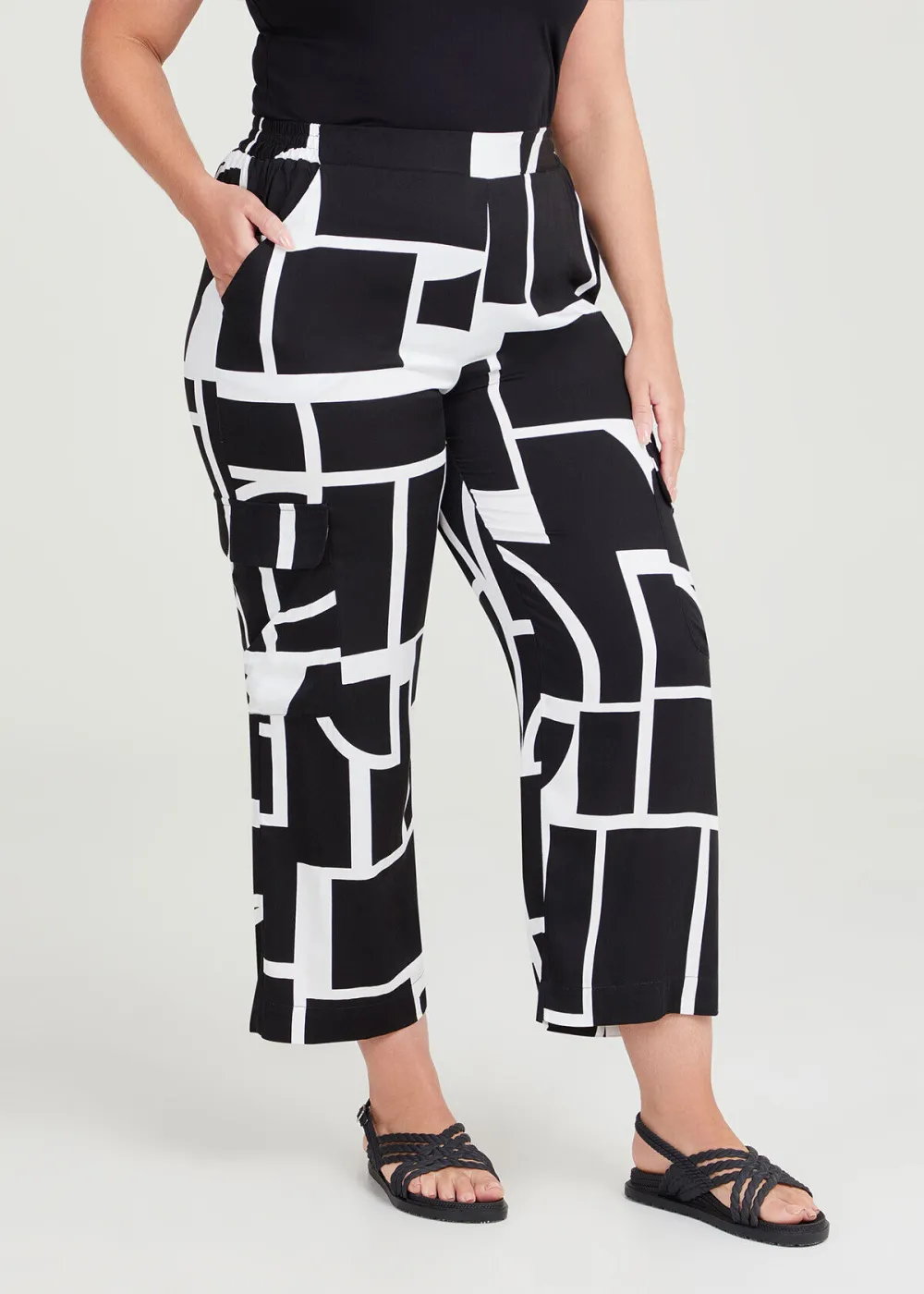 Natural Geo Print Pant