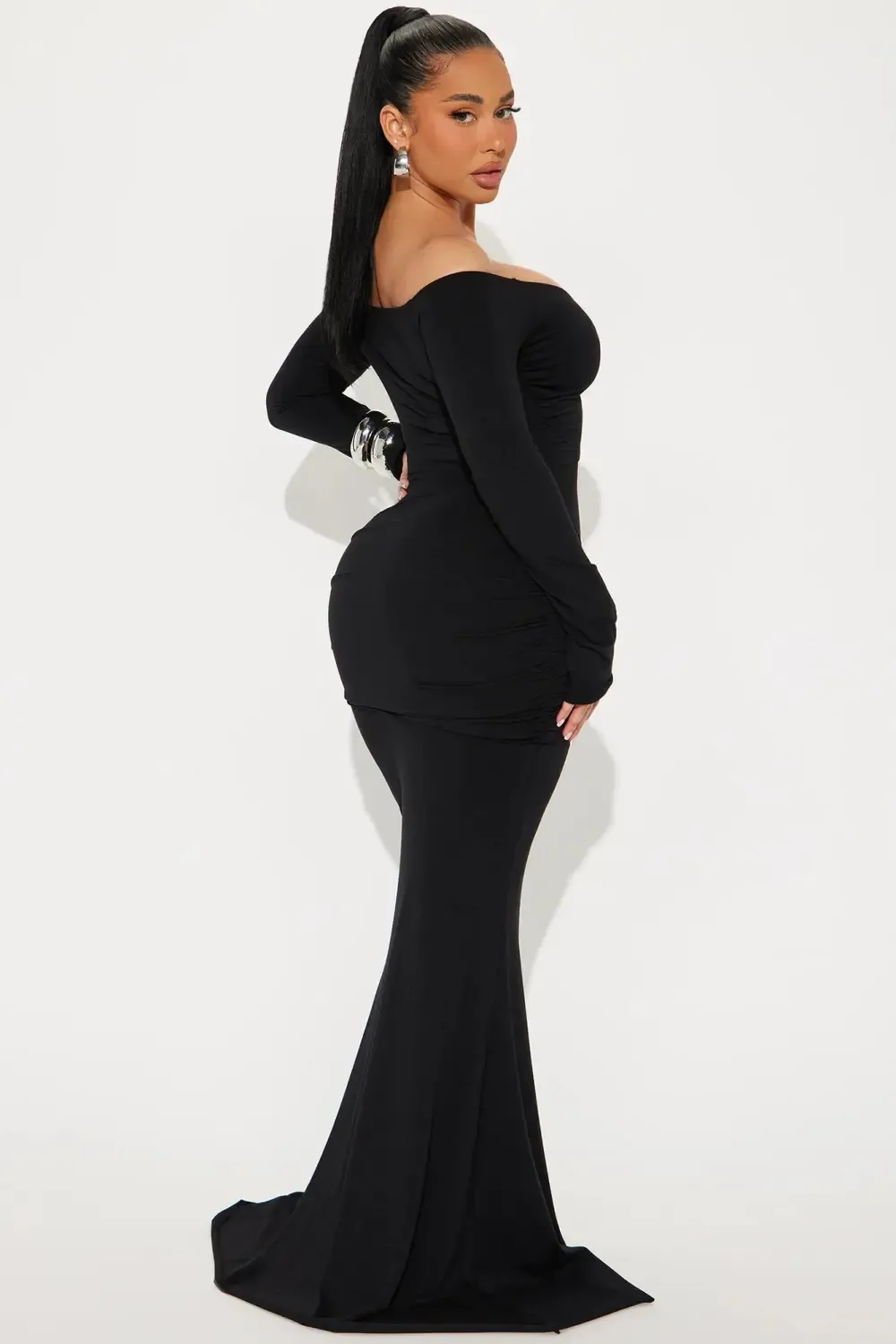 Allison Long Sleeve Maxi Dress - Black