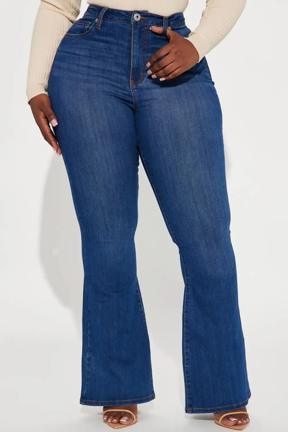 Sensational Stretch Flare Jean - Dark Wash
