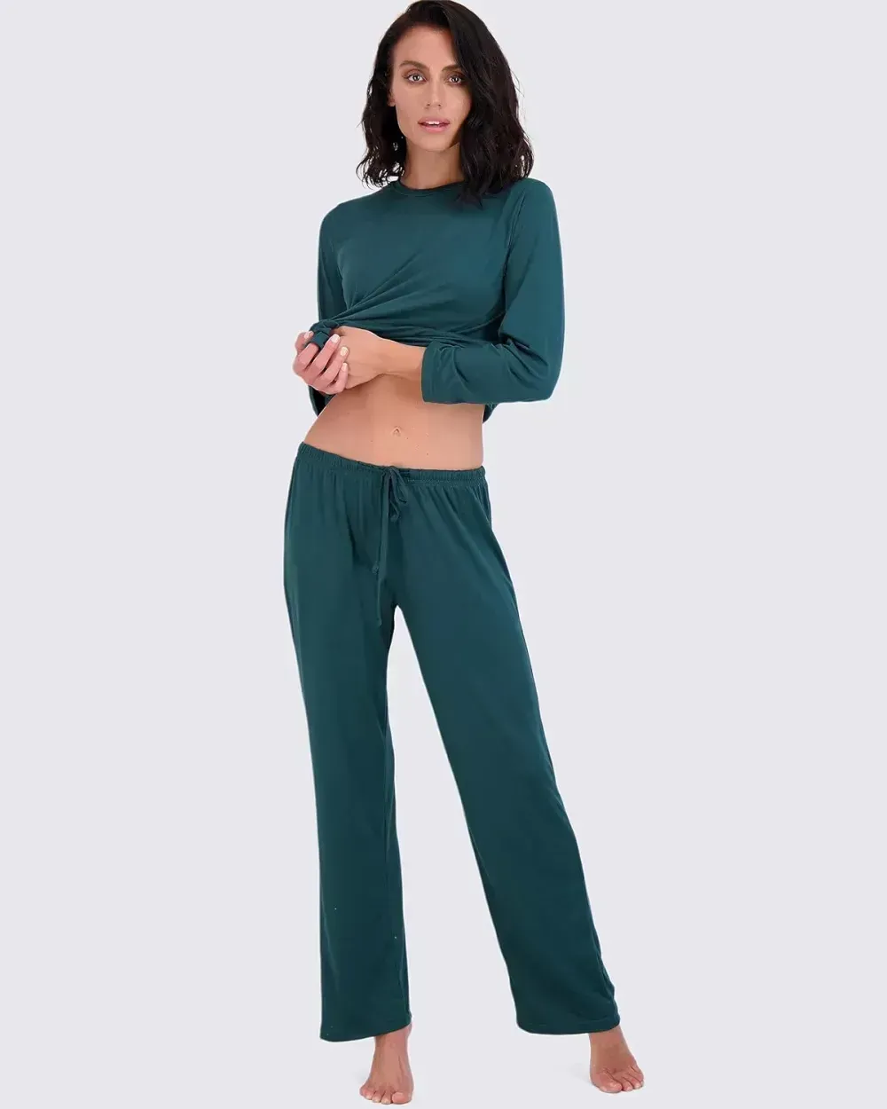 2 Pack: Women’s Pajama Set Super-Soft Short & Long Sleeve Top With Pants (Available In Plus Size)