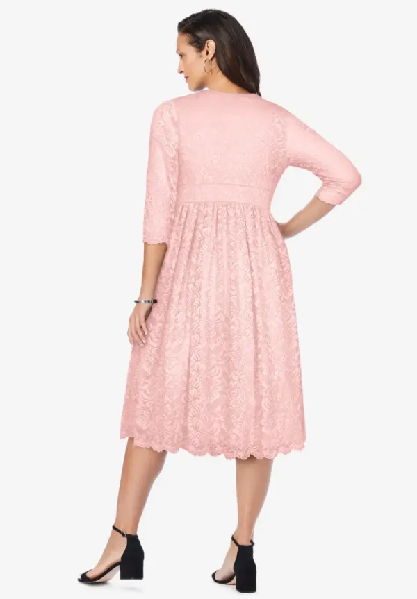 Stretch Lace A-Line Dress