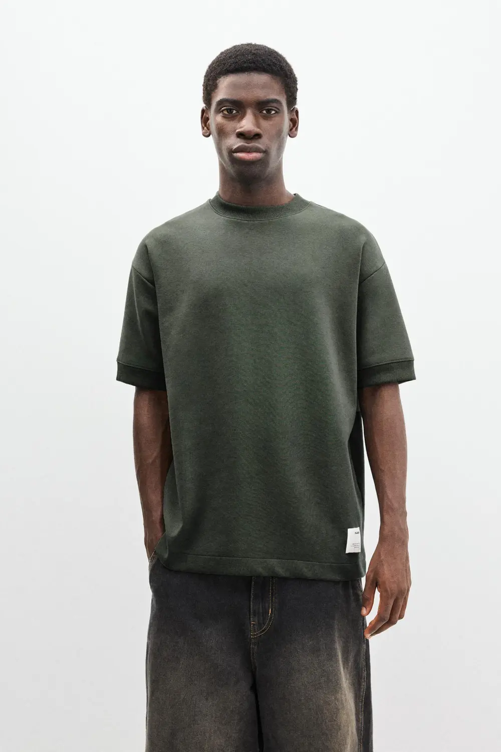 Interlock short sleeve sweatshirt