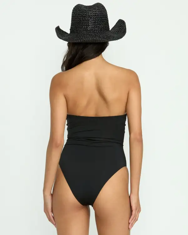 Sol Searcher Hailey One-Piece Swimsuit - Black Pebble