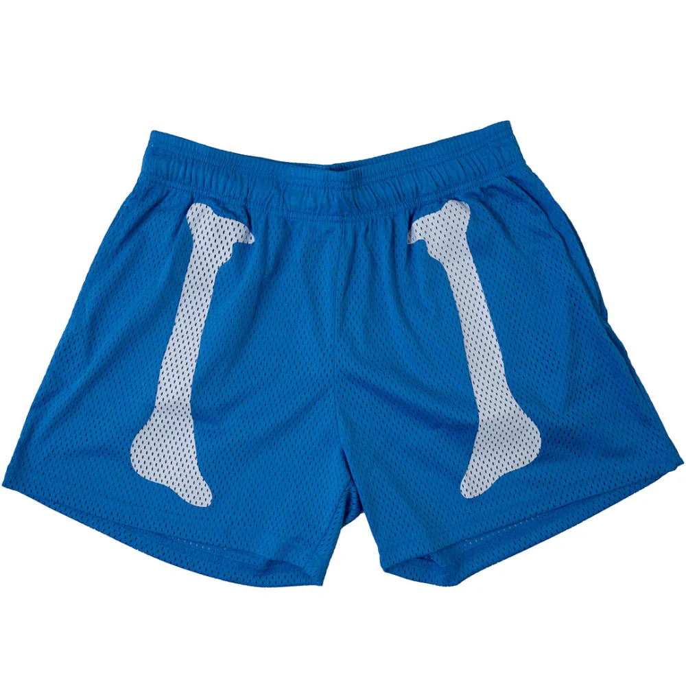 BONE DRY VENTED MESH SHORTS - BLUE / WHITE
