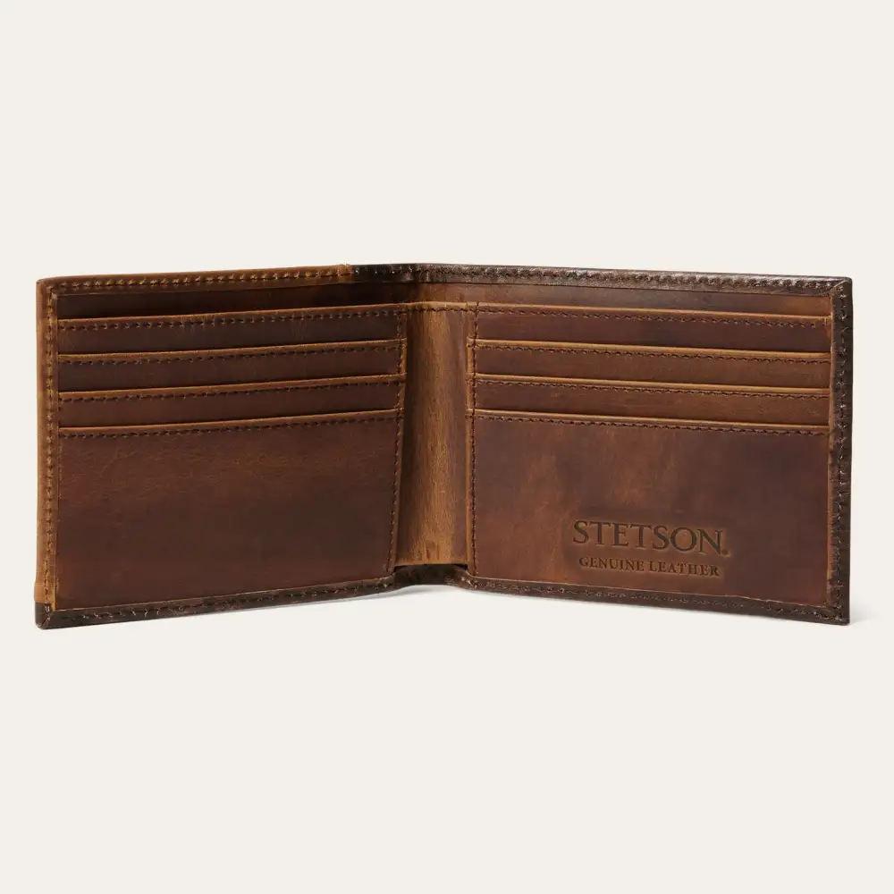 Hair-On-Hide Concho Bi-Fold Wallet