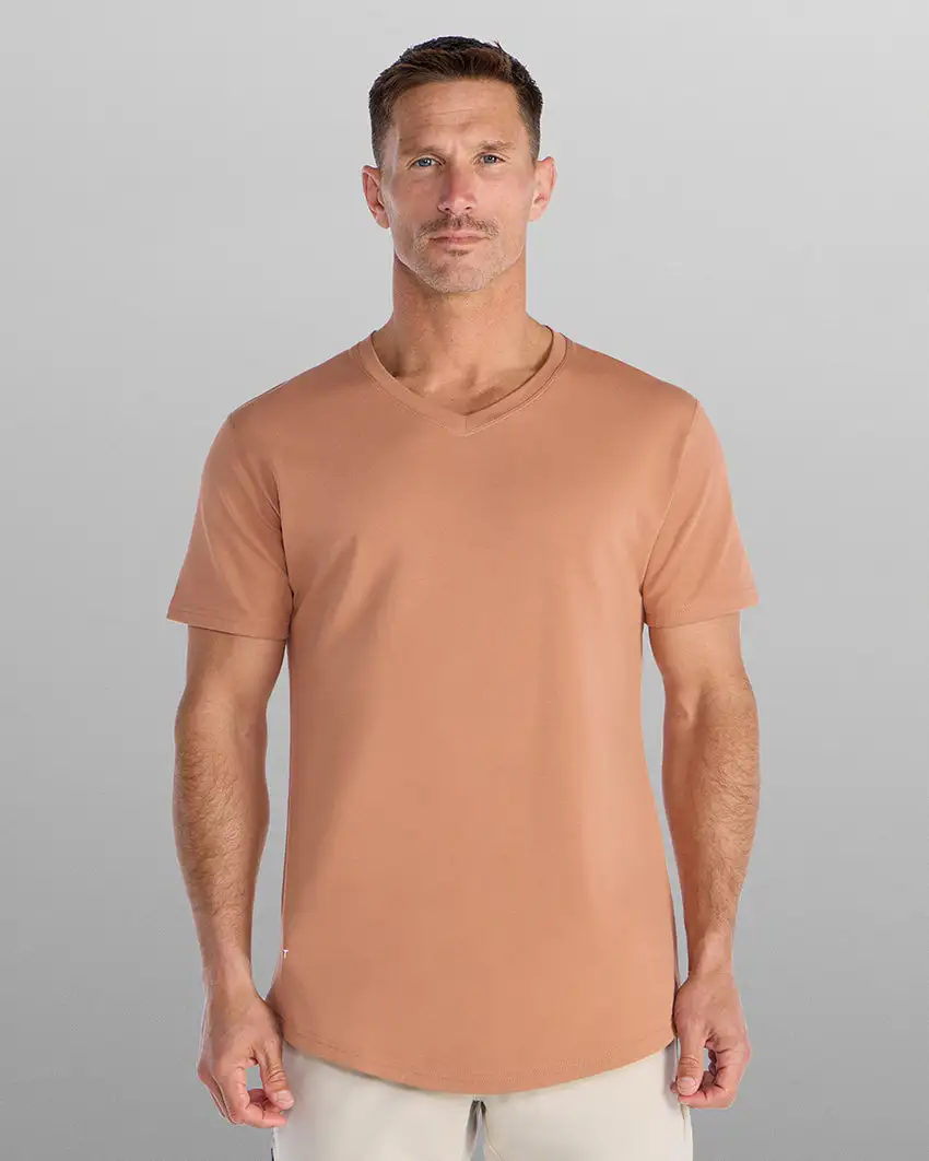 Drop-Cut V-Neck: Lux