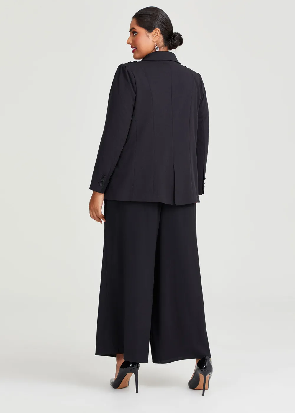 Aria Ruffle Suit Jacket