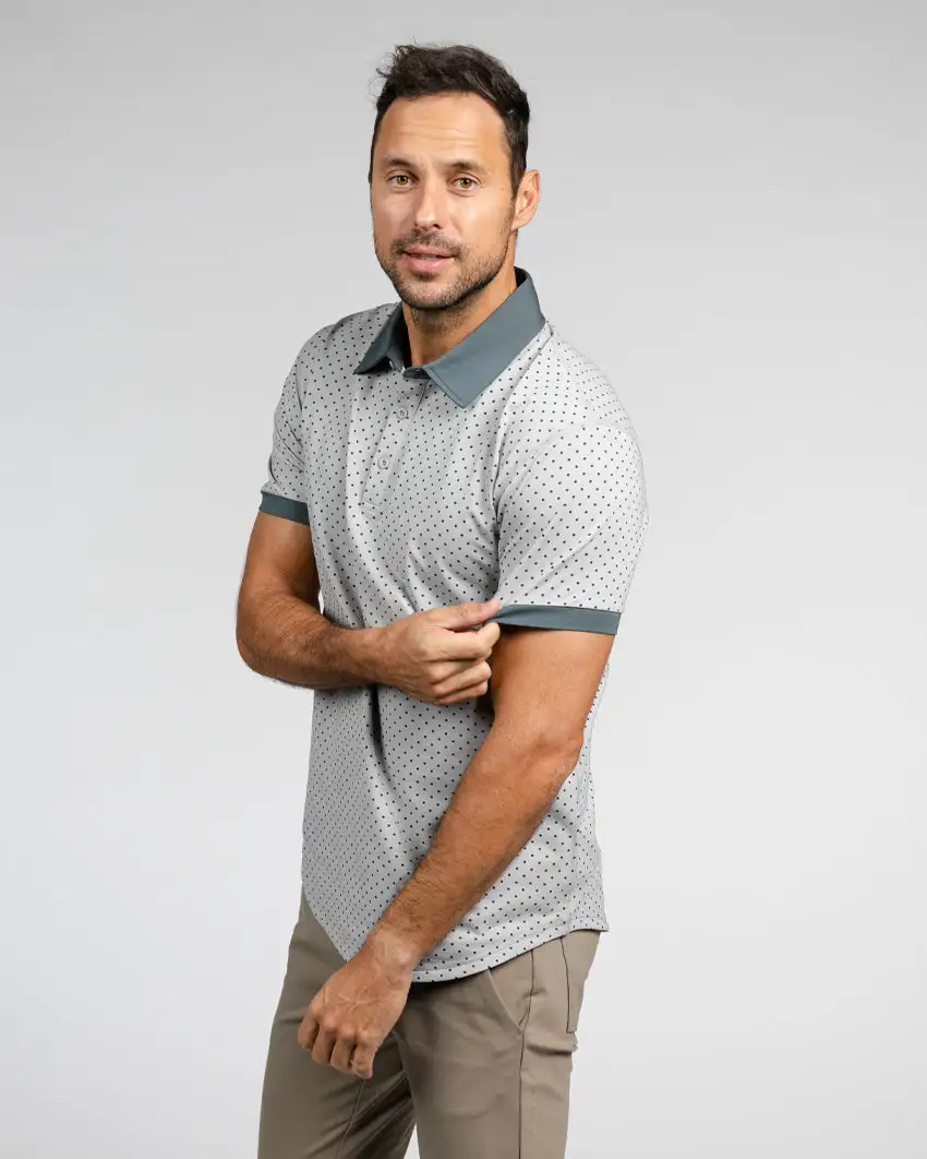Drop-Cut: Lux Dotted Polo