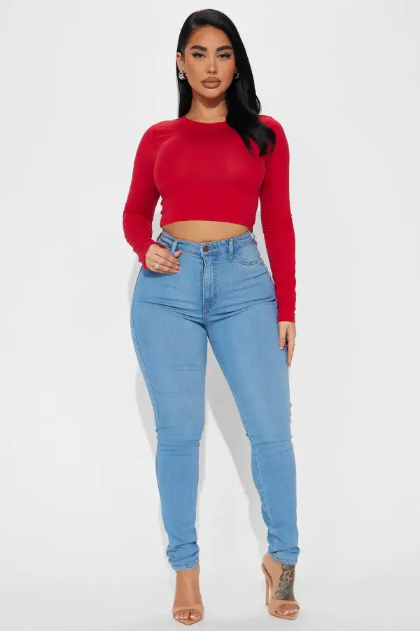 Robin Long Sleeve Top - Red