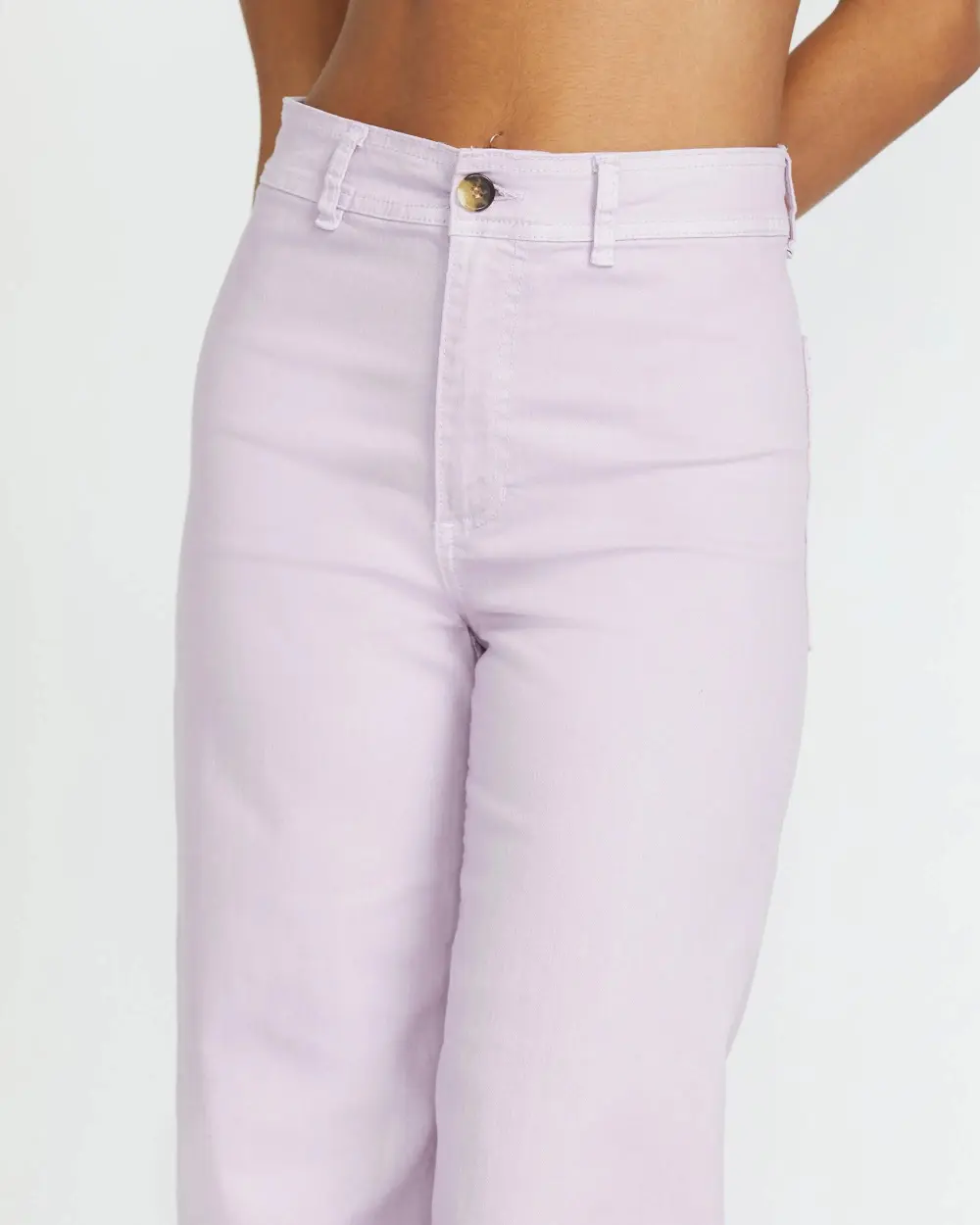 Free Fall High-Waist Pants - Amethyst Smoke