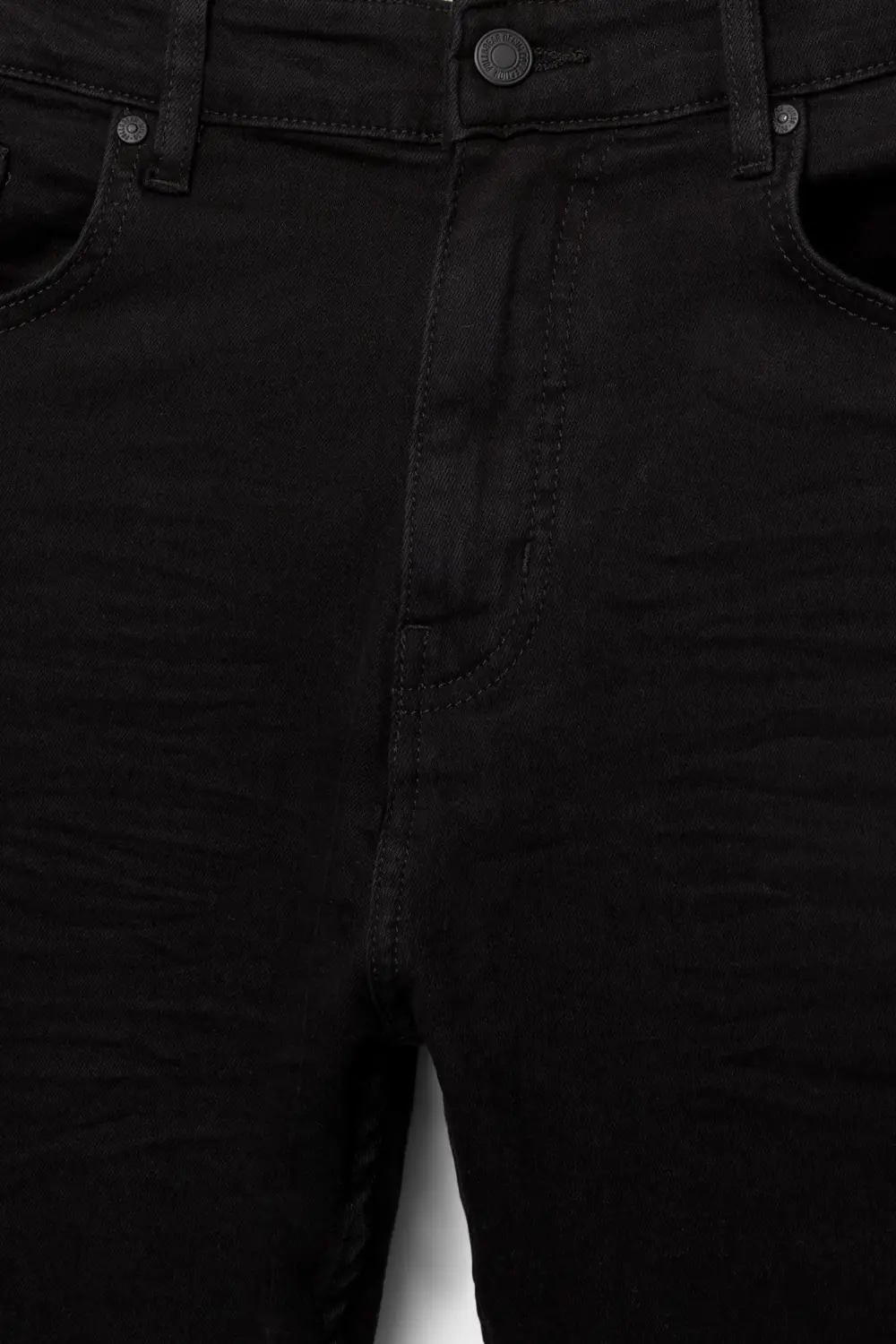 Washed carrot-fit jeans