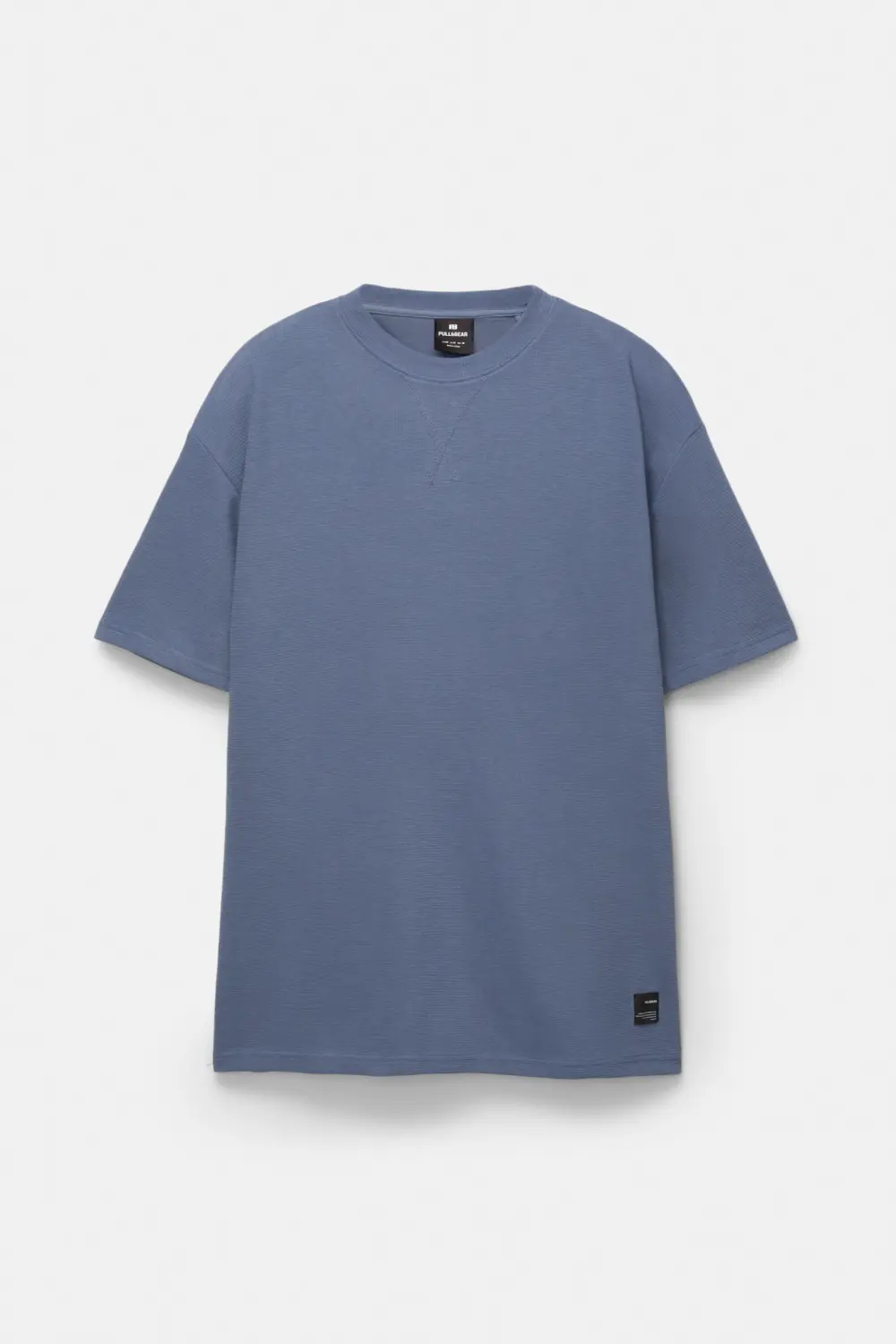 Basic short sleeve textured T-shirt