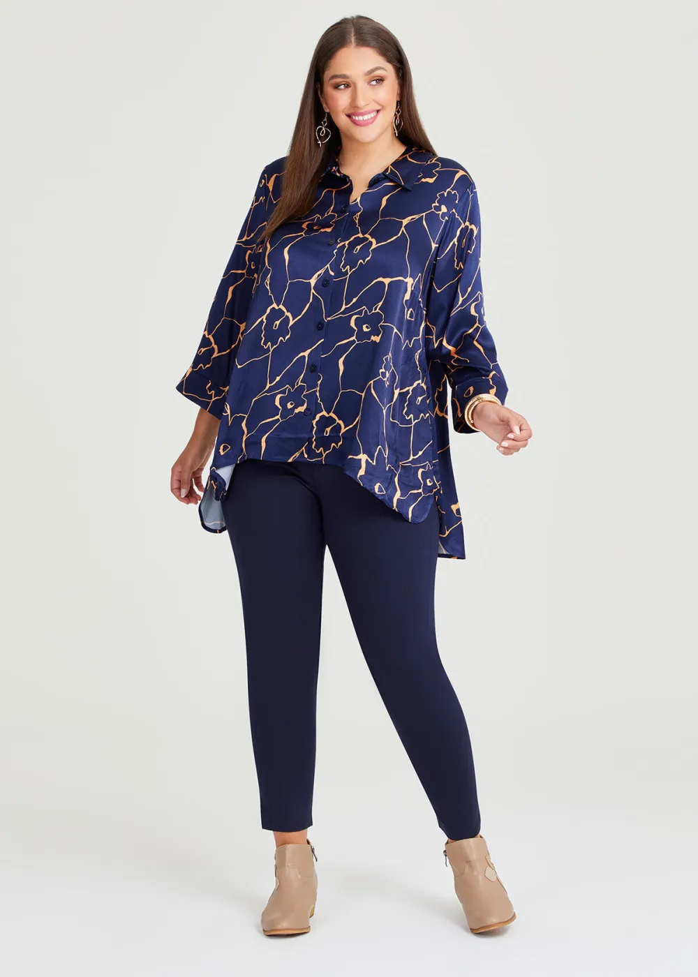 Satin Bloom Shirt
